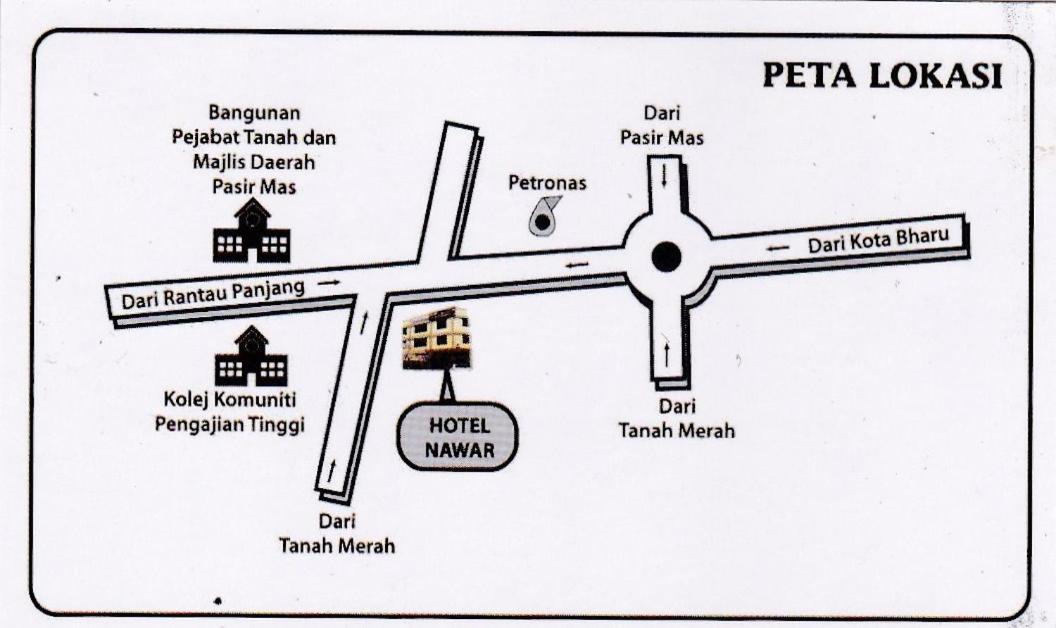 Hotel Nawar Pasir Mas Bagian luar foto